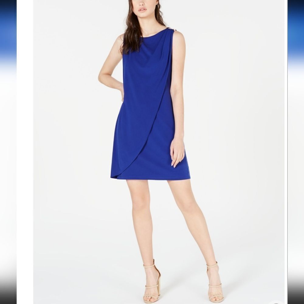 JESSICA SIMPSON SLEEVELESS ROUNDNECK ABOVE THE KNEE LENGTH WOMEN"S DRESS